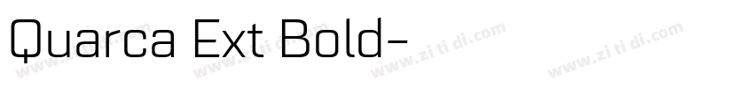 Quarca Ext Bold字体转换